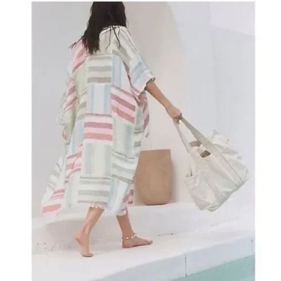 Free People Other - NWOT Free People Sail Away Patchwork Kimono